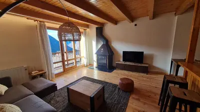 Una televisión o centro de entretenimiento en Boí Taüll CALMA DÚPLEX