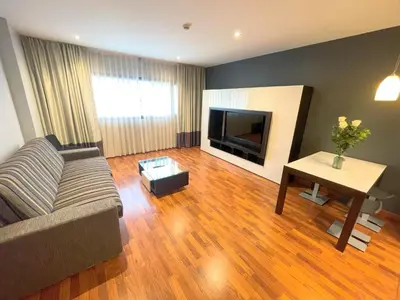 Zona de estar de Hotel Apartamentos San Fermín Pamplona