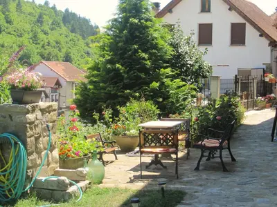 Jardín al aire libre en IKUILU Ochagavia-Selva de Irati