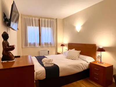 Cama o camas de una habitación en Apartament Boet - Ainet de Cardós - L'Amfitriona