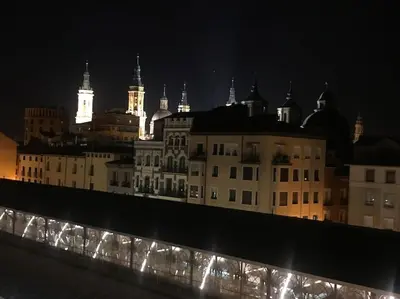 Vista general de Zaragoza o vista desde el apartamento