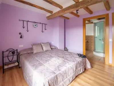 Cama o camas de una habitación en Casa rural Enekoizar