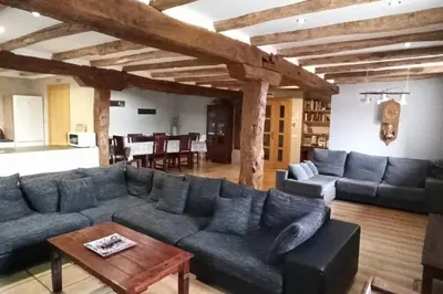 Zona de estar de Enekoizar apartamento