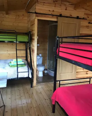 Cama o camas de una habitación en Refugi MARILLUNA