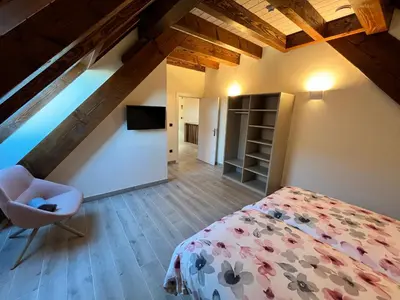 Una televisión o centro de entretenimiento en HOTEL RURAL BASQUE IRATI