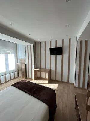 Cama o camas de una habitación en Calahorra Centro