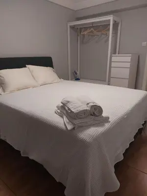 Cama o camas de una habitación en Apartamento Zaragoza Plaza Europa