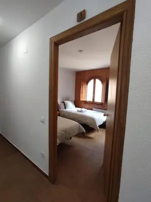 Cama o camas de una habitación en Pensión Mesón La Lonja - Herbers