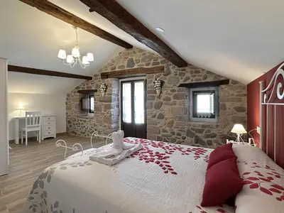 Cama o camas de una habitación en Casa Rural Sutegia