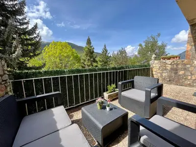 Un balcón o terraza de C20 - Alojamiento en Edif. Pirineos Cerler - Villmor