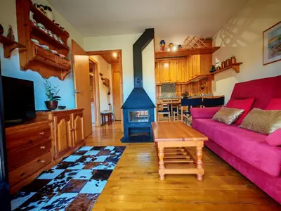Una cocina o zona de cocina en Chimenea, cama grande y vistas- Escapada romántica perfecta - Falcó 16