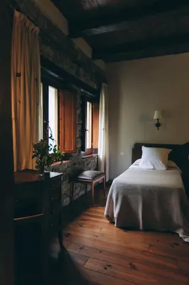 Cama o camas de una habitación en Hotel Caldas