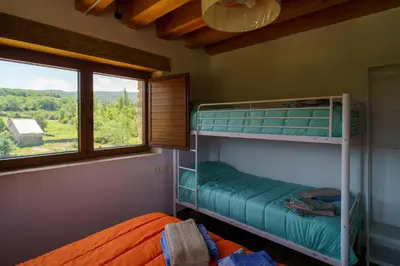 Cama o camas de una habitación en Casa Barambán