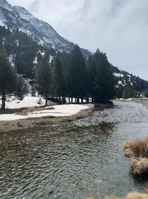 Paisaje cerca de este chalet de montaña
