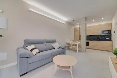 Una cocina o zona de cocina en Apartamentos Pamplona Confort by Clabao