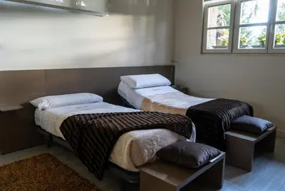 Cama o camas de una habitación en Villa-Mari