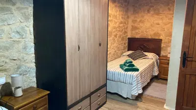 Cama o camas de una habitación en La gallina