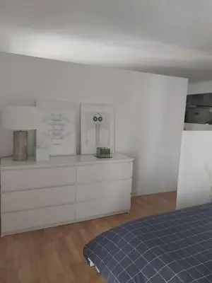 Cama o camas de una habitación en Loft luminoso y céntrico