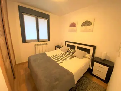 Cama o camas de una habitación en Apartamento Llano de la Victoria