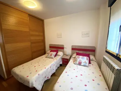 Cama o camas de una habitación en Apartamento Llano de la Victoria