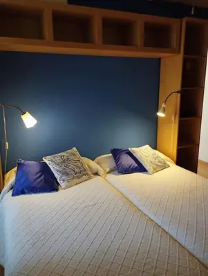 Cama o camas de una habitación en Casa rural El olivo