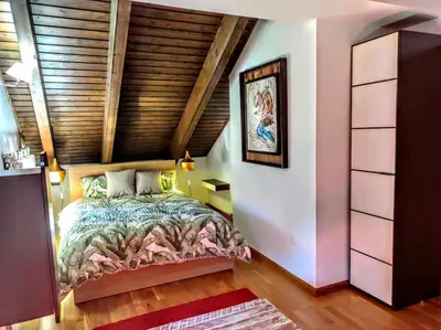 Cama o camas de una habitación en El Refugio de Tena - tucasaenlospirineos