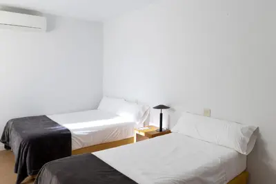 Cama o camas de una habitación en Mirador del Llac