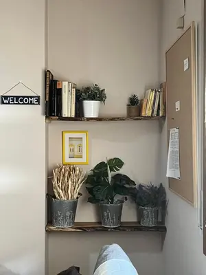 Biblioteca en el apartamento