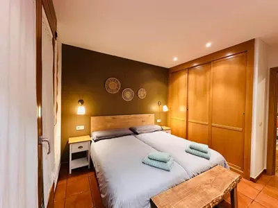 Cama o camas de una habitación en Apartamento Acogedor Pineta