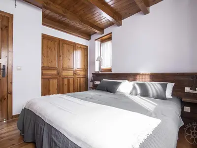Cama o camas de una habitación en CASA REINA de Alma de Nieve