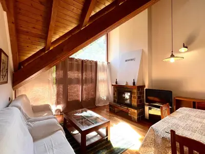 Cama o camas de una habitación en Apartament La Noguera - L'Amfitriona
